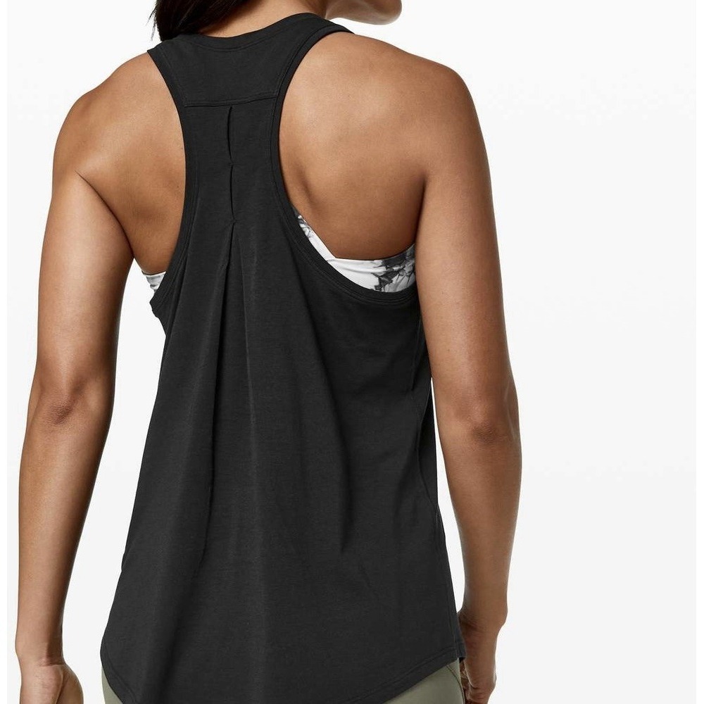 Lululemon Love Tank *Pleated Black Women's Size 6 - Picture 3 of 9